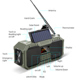 D588 New Product Radio Speakers Box Outdoor Smart Speaker With Solar Panel/Hand Crank Power