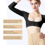Arm Compression Sleeves U Shape Post Surgery Arm Shaper Improve Posture for Women for Liposuction Recovery