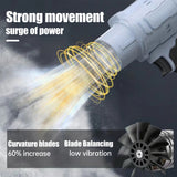 1000W Turbo Violent 568g Thrust Stepless Speed High Power Turbofan Leaf Blower Handheld Mini Jet Fan for Battery