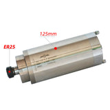 5.5KW CNC Motor 220V 380V Water Cooled Milg hine Z Axis Shaft 5500W 125mm Diameter Spindle ER25 Collet Chuck