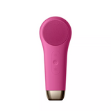 Multifunctional LED Red Blue Light Heat Cold Waterproof Electric Facial Cleansing Brush Portable Silicone Electric Face Scrubber