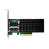 Pcie X8 X-4 Dual-Port 10G Sfp28 Fiber Optic Network Card Dual-Port 10G Network Adapter Card