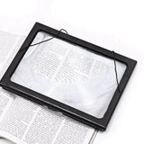 Reading Magnifier Full Page Optical Magnifying Desk Magnifying Glass Foldable LED Lens For Elderly Sewing Knitting