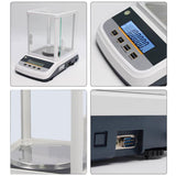 Lab Analytical Balance Double-screen Display Precision Jewelry Digital Weight Scale 200g/300g/500g 0.001g