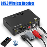 NFC Bluetooth 5.0 Receiver HIFI Stereo AUX 3.5mm Jack RAC Wireless Audio Adapter Support App Control For TV Computer Car