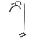 (Black) HD-M23X 24-inch Upgraded Remote Control Nail Art Fill Light Half Moon Floor Lamp - Black/AU Plug js