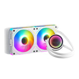 (White) Dynamic ARGB Lighting CPU Water Cooling Radiator With NA240/360 2/3 ARGB Fan Highly Efficient Pump Control Radiators  White