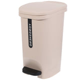 Trash Can Step-on Trash Can With Foot Pedal 10L Household Waste Basket Container