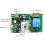 AC/DC 7V-32V White Module Plastic Module With Case Wifi+BT 1CH Remote Relay Ewelink For Alexa Google Home With 2.4G Remote