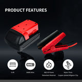 Clamps For Milwaukee 18V Battery Jumper Starter Automotive Booster Cables 6.4ft 8AWG Cable Power Tool e