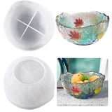1 Piece Resin Silicone Casting Mould Irregular Moulds Transparent-White For DIY Tea Tray
