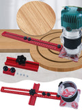 4 in 1 Bracket-Cabinet Hardware Aluminum Router Circle Cutting Jig Punch-Router Milg Groove Bracket