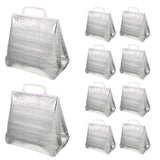 10Pcs Portable Insulated Bags Take-Out Delivery Bags Large Capacity Thermal Bags Restaurant Food Bags