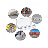 6 Pack Acrylic, Clear Acrylic Wallet Display Purse Stand for Jewelry CD Organizer B