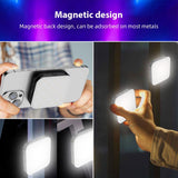 Magnetic Pocket RGB Photography Fill 2500K-9000K Video Light for Computer Tablet Mobile Phone DSLR Camera