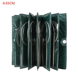 11PCS Stainless Steel Circular Knitting Needles Set Crochet Hook Weave Craft Tools With Bag Sewing Needle Kits 43/65/80cm Length