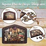 Nativity Wooden Jesus Puzzle Statue With Wood Burned Design For Adults And Kids High Guality