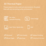 2 Rolls Paper Compatible with PeriPage A40 Thermal Quick-Dry Perfect for Photo Printer 210x30mm