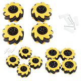Mecanum Wheel Left /Right Wheels 48/60/80MM High Hardness Smart Robot Car Accessories DIY Toy Components
