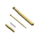 Brass Acupunctures Point Probe Auricular Detection Pen Beauty Ear Reflex Zone Health Care Massage Stick
