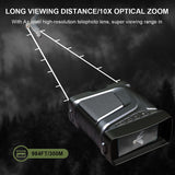 S1 Night Vision Binoculars 720P 10X Optical Full Dark Digital IR Telescope 32GB 3.5' Screen Photo Video Recording Hunting Camera