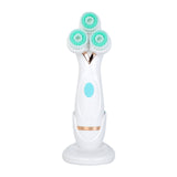 Multifunctional Electric Facial Cleansing Brush Silicone Rotating Face Brush Face Cleaner Exfoliation Massager Cleansing Machine