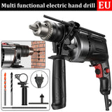 Impact drill hammer 780W multifunctional rotating tool concrete crusher electric screwdriver for 13mm/13mm/25m