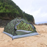 TOMSHOO Camping 1/2 Persons Waterproof PU1000mm Polyester Fabric Single Layer Tent for Outdoor Travel Hiking Backpacking