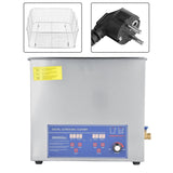 70AL 19L Adjustable Power Ultrasonic Cleaner with Digital Heater Timer for Jewelry Razor PartsEU 220