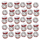(red diamond) Set of 2000 Rhinestones Rondelle Beads Bracelet Charm Decorative Beads Suitable for Bracelets and Jewelry Creation