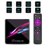 X88 PRO X3 Smart TV BOX Android 9.0 4GB RAM 64GB ROM Amlogic S905X3 Quad Core 2.4G/5G Wifi BT4.1 8K Media player Set Top Box