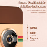 Print 1500mAh Instant Printing Camera HD Video Recording with Thermal Photo Paper Boys Girls Birthday Gift