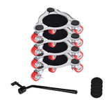 (Small triangle set) Furniture Lifting & Moving 360 Degree Rotatable Dollies Secure ABS Wheel with Locking Brakes Multifunctional Furniture Dolly