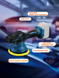 5500RPM Cordless Polisher Set Portable Wireless Car Glazing Polishing hine for 18V-21V Electric Rotary Tool