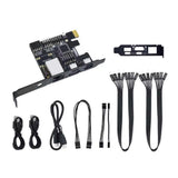 (No POE No WIFI) KVM PCIe Basic Kit With Built In Bracket For Secure Installation In Chassis And Reliable Corded Connection