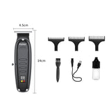 Kemei hair clipper KM-H71 Cross-border New Oil Head Carving Push Cutter LED LCD Digital Display USB Professional Electric Push
