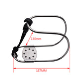 A Marine Stainless Steel Horseshoe Lifebuoy Bracket Life Buoys Swimming Ring Holder Adjustable Rail Boat Accessories