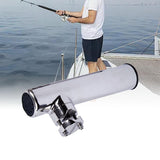 Fishing Rod Rack Holder Easy Install Kayak Mounted Clamp on Rail Mount