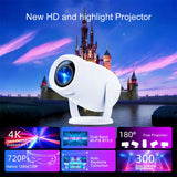 Newest Smart Portable Y400 Projector Android 12.0 With Dual Band Wifi6 BT5.0 Auto Focus 180° Free Outdoor Projection