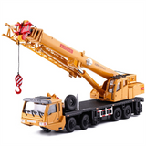 Toy Lifter 360 Degress Rotate Work Platform Crane with 4 Front Wheel Steering Engineering Car Model Gift for