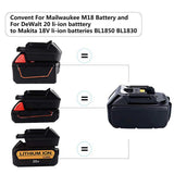 DM18M Adapter for /Milwaukee 18/20V Covert to 18V Li-ion Battery with USB Charging Interface