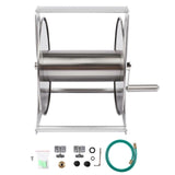 Garden Hose Reel Rack Kit WallMounted Portable Automatic Water Pipe Storage Holder Winding Tool( 3/4in )