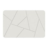 (white gray) Absorbent  Bath Mat, Antislip Diatomite Quick Dry Floor Covering for Bathroom Comfort Bathroom Mat Various Size  white gray