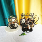 1pc Pod Baskets, K Cup Holder, Coffee Pod Holders, For 35 K Cups Keurig Storage Organizer, Coffee Bar Accessories For Counter, Black, Kitchen Storage Supplies