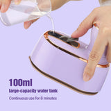 Handheld Mini Electric Iron - 110V/220V Steam Garment Iron for Clothes. Portable, Lightweight for Travel. Dry and Wet Use