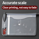 Mini Trimmer Guillotine - A4 Cut Length Desktop Cutting Machine with Security Cutter Head for Craft Paper and Photos