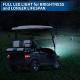 Top-12V Deluxe LED Golf Cart Head Light With Bumper For Club Car Precedent 2004-UP Electric Part 102524801