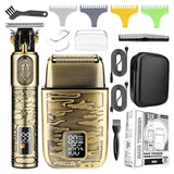 Resuxi 966 New Men's Reciprocating Electric Set, Home Oil Head Carving Hair Clipper, Multifunctional Shaver
