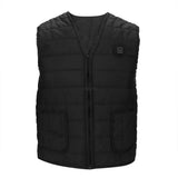 Men autumn smart cotton USB infrared electric heating vest ladies outdoor elastic warmth winter warm jacket