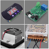 DIY Kit 12V Semiconductor Cooler Peltier Cooling System, Heatsink Module Kit+Thermostat Set, US Plug